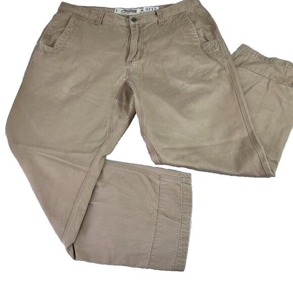 Mountain Khakis Other - Mountain Khakis Jean Men 38x30 (36x29) Tan Teton Twill Relaxed Fit Gusseted Pant